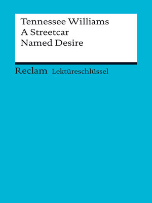 cover image of Lektüreschlüssel. Tennessee Williams